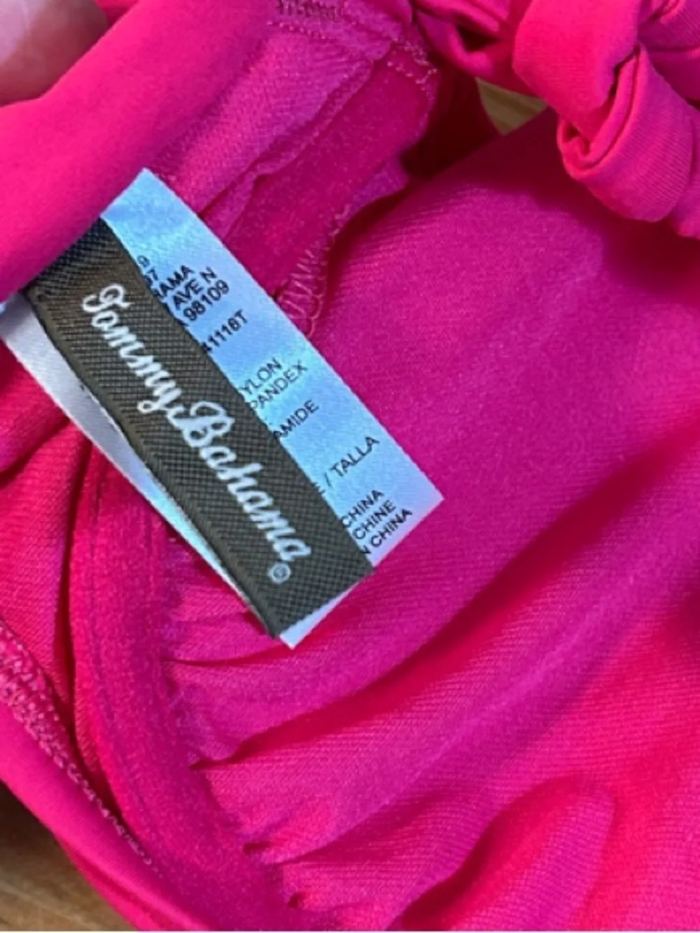 Tommy Bahama Women’s Hot Pink Ruched Underwire Halter Bikini Top Size S
